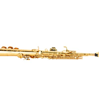 Wisemann DSS-500 Brass lacquered Soprano Saxophone, with mouthpiece and case image 5