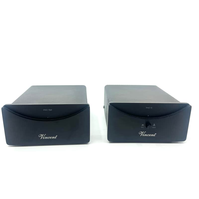 Vincent PHO-8 Phono Amplifier w/ Power Supply Black Pre Amp Phonostage