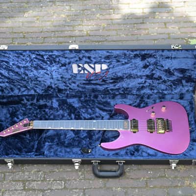 ESP USA M-II NTB FR EMG, Gold Hardware - Disco Pink Sparkle image 18