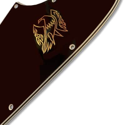 WD/GaryG's Black/Cream 5 Ply Pickguard for Epiphone Bonamassa Firebird - Black / Cream 5 Ply image 2