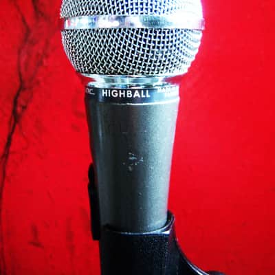 Vintage 1980's Radio Shack Realistic Highball / Shure SM58 Handheld Cardioid Dynamic Microphone Low Z w accessories # 7 image 9