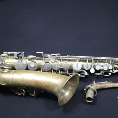 A Buescher Aristocrat Alto Saxophone with no case being sold in as-is condition   #   1 S image 1