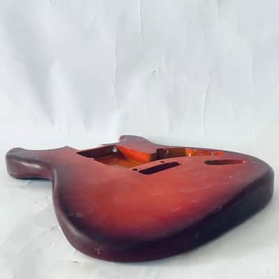 Tiger Maple Top Custom Red Burst Stratocaster Strat Style Guitar Body image 5