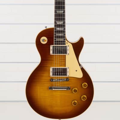 Gibson Custom Shop 1959 Les Paul Standard Reissue VOS Electric Guitar, Rosewood Fingerboard, Iced Tea Burst image 1