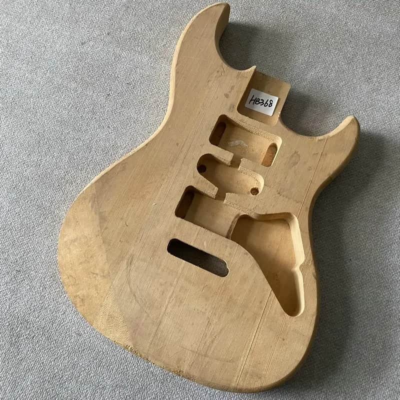 Unfinished Strat Style Basswood Guitar Body image 1