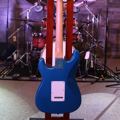 Fender Standard Series Stratocaster Electric Guitar, Aqua Marine Metallic image 4