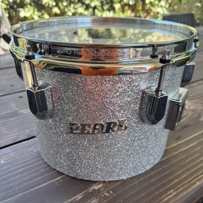 Pearl President Deluxe Concert Tom Set 8" and 10" with Stand Ct950 Silver Sparkle (PSD0810P/C450) imagen 4