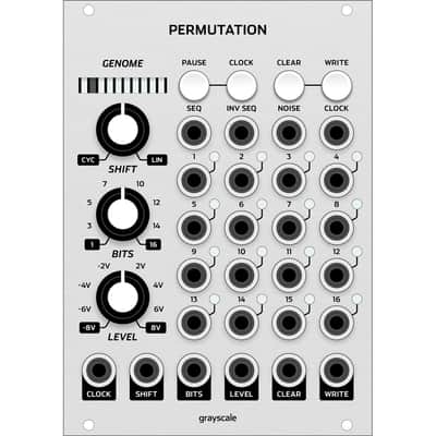 Grayscale Permutation Eurorack Random Looping Sequencer Module (18hp Silver) image 1