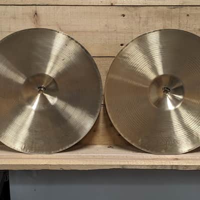 Zildjian  14" Canadian Hollow Logo New Beat Hi-Hat Cymbals (Pair) 1970s image 13