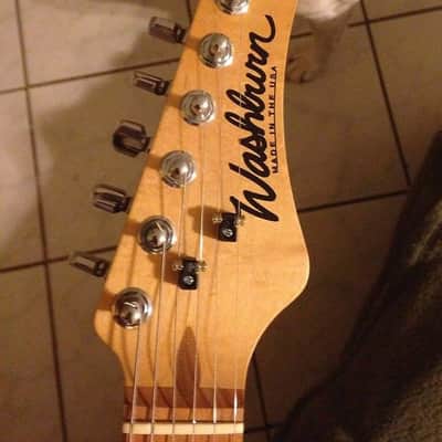 New price Washburn Laredo Custom Shop  90s Gold Burst/black 1 of 50 in this color image 2