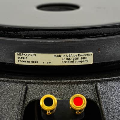 Eminence 15” Professional Audio Speaker – Made in USA | MSPK151769 / 151947 image 3