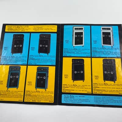 1968 Kustom Amplifier Catalog Case Candy Brochure image 4
