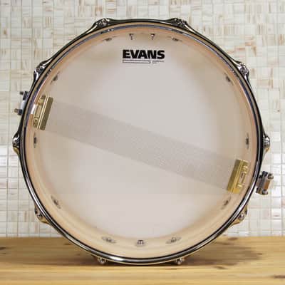 Click Icon 4x14 10ply Maple Snare Drum - Blue Satin Sparkle image 7