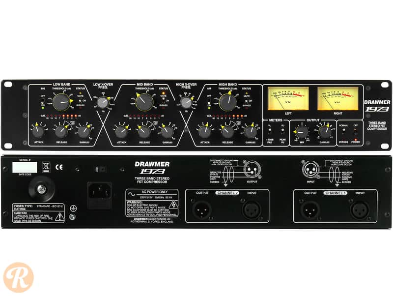 Drawmer 1973 Three Band Stereo FET Compressor image 3