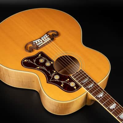 1998 Gibson SJ-200 Reissue - Antique Natural | USA Montana All Solid J-200 Jumbo Vintage Acoustic Guitar Good Wood Era Collector's Condition | OHSC image 8