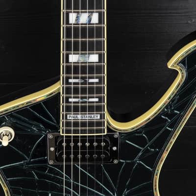 Ibanez PS3CM Paul Stanley Signature - Black Cracked Mirror image 10