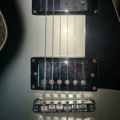 Epiphone Les Paul Custom silverburst electric guitar ohsc image 4