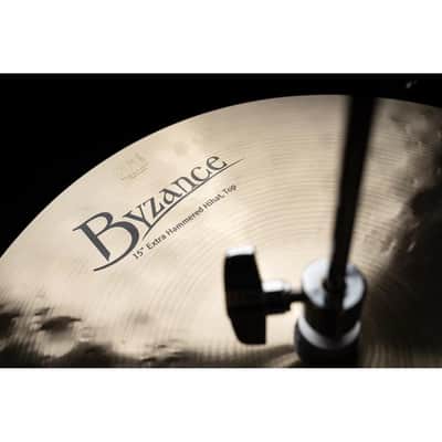 Meinl Byzance Traditional Extra Hammered Hi Hat Cymbals 15" image 5