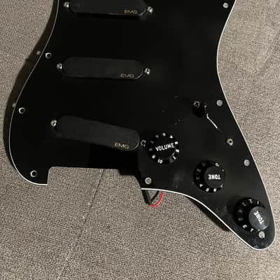 Vintage 80’s EMG Pre-Wired Loaded Strat Pickguard image 1