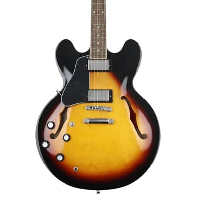 Epiphone ES-335 Left Handed Semi-Hollowbody Guitar - Vintage Sunburst image 1