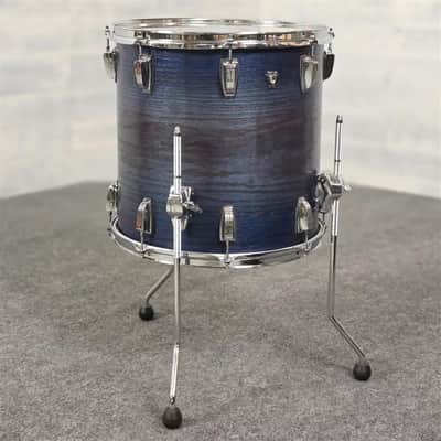 Used Ludwig Classic Oak 4pc Drum Set Blue Burst - Very Good image 5