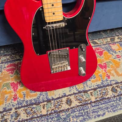 Used Fender American Standard Telecaster Crimson Red w/case image 2