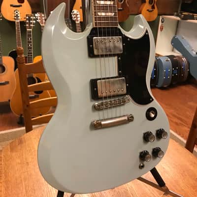 2019 Gibson Custom Shop 61/59 SG Fat Neck Frost Blue VOS image 3