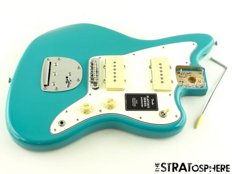 Fender Player II Jazzmaster LOADED BODY Guitar Parts Alnico Aquatone Blue image 1