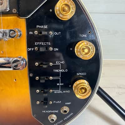 Univox Effector Vintage Electric Guitar w/ Built-In Effects – Sunburst – Late 1960s – Japan Late 1960's - Sunburst image 5