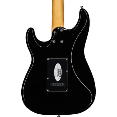 Schecter MV-6 Electric Guitar, with Maple Fingerboard, Gloss Black image 7