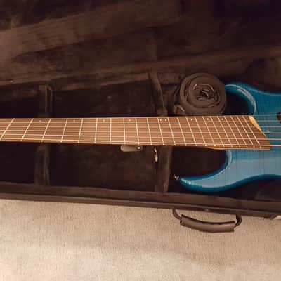 Dingwall Zebra-1 6 String Electric Bass Sheldon Dingwall 2002 - Whalepool Blue image 5
