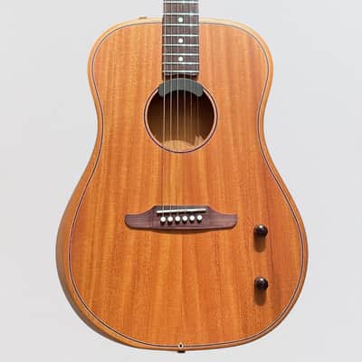 Fender Highway Dreadnought All-Mahogany Acoustic-Electric Guitar - Natural image 1