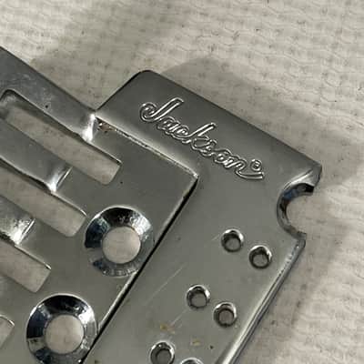 2000's Japan Jackson Licensed JT-580LP Low Profile Floyd Rose Tremolo Bridge Chrome Base Plate image 5