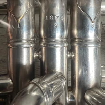 Rare WWI-Era 1910s William Frank C Trumpet w/ Dual Tuning Slides & Case – Fully Serviced image 5