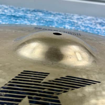 23 YEARS OLD BRILLIANT FINNISH PROTOTYPE 18” Zildjian K DARK THIN Crash 1420g image 7