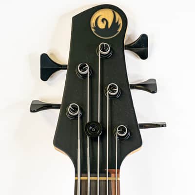 Swan Alpha 5-String Fretless Bass Iridescent Purple/Green w/ Finger Ramp, Brass Nut, 18v Preamp image 11