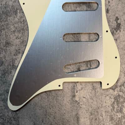 BMC Standard Stratocaster® Strat® Pickguard 3 Ply 11 Hole SSS Single Single Single Cream [L22] image 2