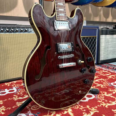 MAISON SA-610 Chitarra Semi-Acustica Transparent Cherry image 5