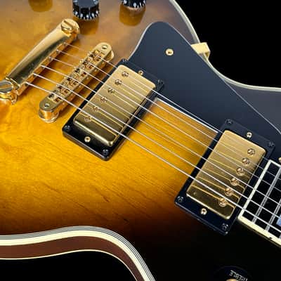1990 Gibson Les Paul Custom Lefty ~ Tobacco Burst w Gold Hardware image 5