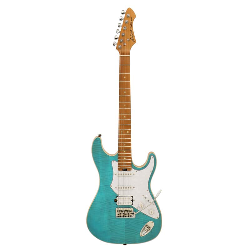 Aria Pro II 714-MK2-L Fullerton Electric Guitar-Turquoise Blue *USA Small Business* image 1