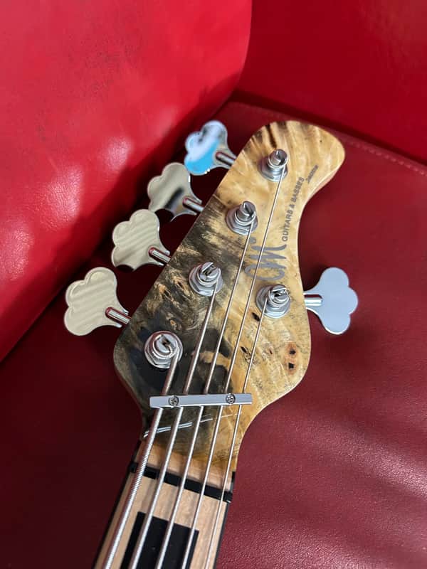 Mayones Jabba Custom 5 Buckeye Burl top | Reverb