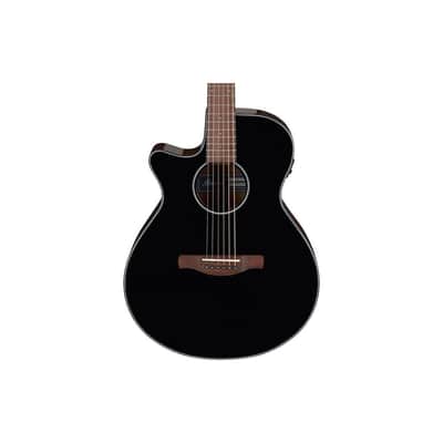 Ibanez AEG50L Left-Handed Acoustic Electric Guitar, Walnut Fretboard, Black High Gloss image 4