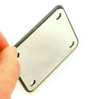 Replacement Metal Neck Plate For bolt-on neck Guitars ,w/4 Screws ,Chrome image 2