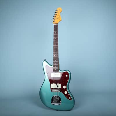 Fender American Professional Classic Jazzmaster Metallic Teal Electric Guitar image 2