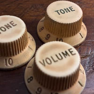 Fender Stratocaster Custom Relic / Aged 3-Piece Knob Set (3-Spoke) image 5