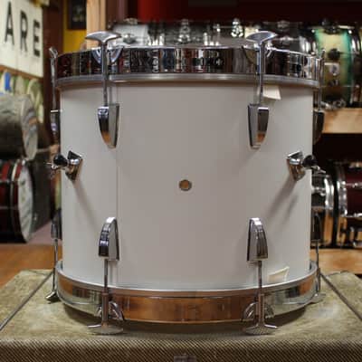 1970s Sonor Swinger Outfit in White 14x18 8x12 14x14 5x14 image 5