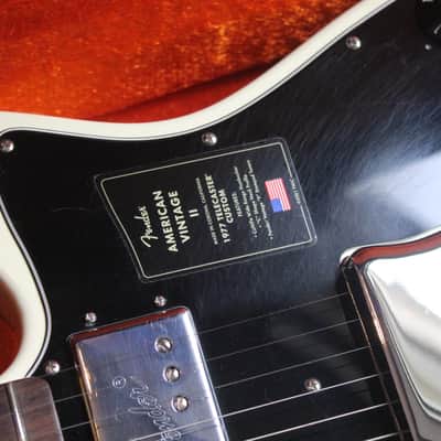 FENDER "American Vintage II 1977 Telecaster Custom, Rosewood Fingerboard, Olympic White" HARDCASE image 14