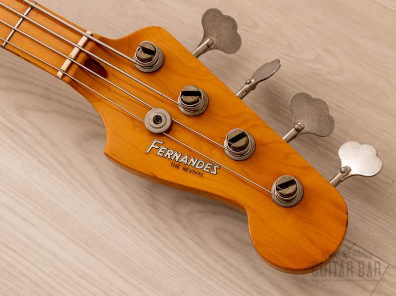 1981 Fernandes The Revival RPB-50 P Bass 1950s-Spec Sunburst, | Reverb