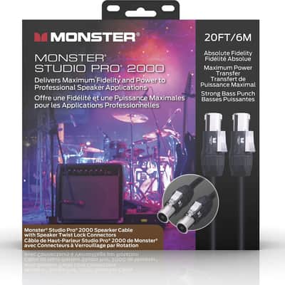 Monster SP2000-S-20SPWW Studio Pro 2000 Speak On Cable. 20' image 2