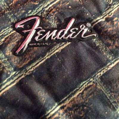 Fender Amplifier Vintage USA Nameplate Chrome image 1